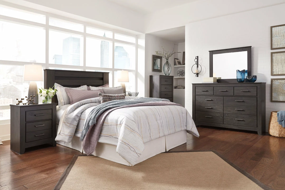 Top 10 ✨ Signature Design By Ashley® Brinxton - Charcoal - 👗 Dresser, Mirror, Panel Headboard 🎉 3 Signature Design By Ashley® Brinxton - Charcoal - Dresser, Mirror, Panel Headboard