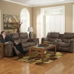 Signature Design By Ashley® Alzena - Gunsmoke - 2 Pc. - Reclining Sofa, Loveseat
