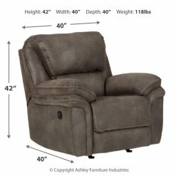 Best deal 😍 Ashley Furniture Trementon - Graphite - Rocker Recliner Reclining Furniture ⌛ 13 Ashley Furniture Trementon - Graphite - Rocker Recliner Reclining Furniture