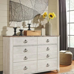 Discount ๐ Ashley Furniture Willowton - Attractive - ๐ Dresser, Mirror ๐ Dressers โญ 25 Ashley Furniture Willowton - Attractive - Dresser, Mirror Dressers