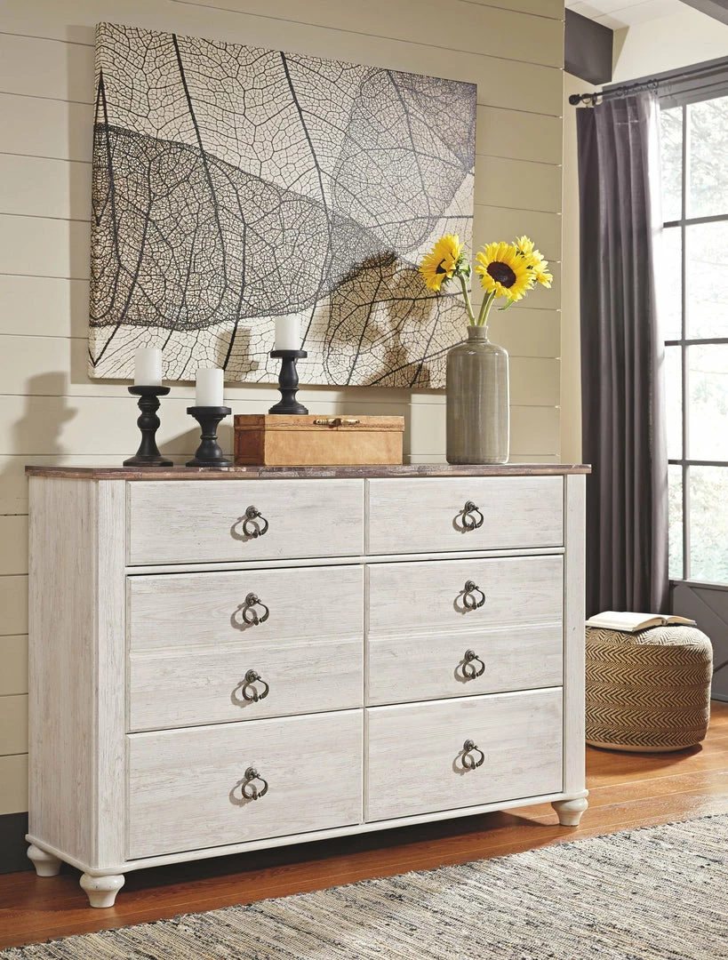 Discount ๐ Ashley Furniture Willowton - Attractive - ๐ Dresser, Mirror ๐ Dressers โญ 12 Ashley Furniture Willowton - Attractive - Dresser, Mirror Dressers