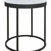 Promo 😀 Signature Design By Ashley® Windron - Black/white - Round End Table Tables 🛒 2 Signature Design By Ashley® Windron - Black/white - Round End Table Tables