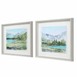 Top 10 😉 Accessories Uttermost Plein Air Reservoir Watercolor Prints, S/2 👏 13 Accessories Uttermost Plein Air Reservoir Watercolor Prints, S/2