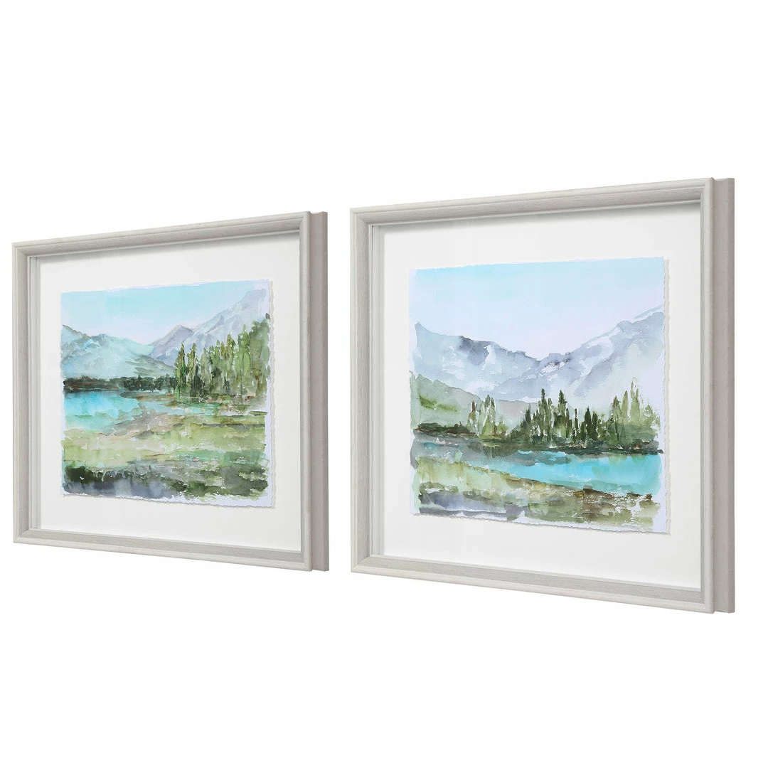 Top 10 😉 Accessories Uttermost Plein Air Reservoir Watercolor Prints, S/2 👏 7 Accessories Uttermost Plein Air Reservoir Watercolor Prints, S/2