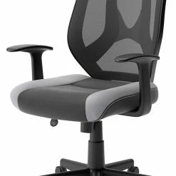 Signature Design By Ashley® Beauenali - Light Gray/black - Home Office Swivel Desk Chair Chairs