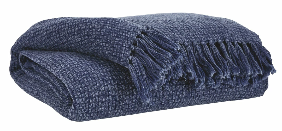 Wholesale ๐ Ashley Furniture Yasmin - Navy - Throw (3/cs) Accessories ๐ 3 Ashley Furniture Yasmin - Navy - Throw (3/cs) Accessories