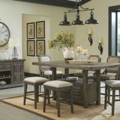 Discount 💯 Ashley Furniture Tables Wyndahl - Rustic Brown - Rect Counter Table W/storage 🎉 30 Ashley Furniture Tables Wyndahl - Rustic Brown - Rect Counter Table W/storage