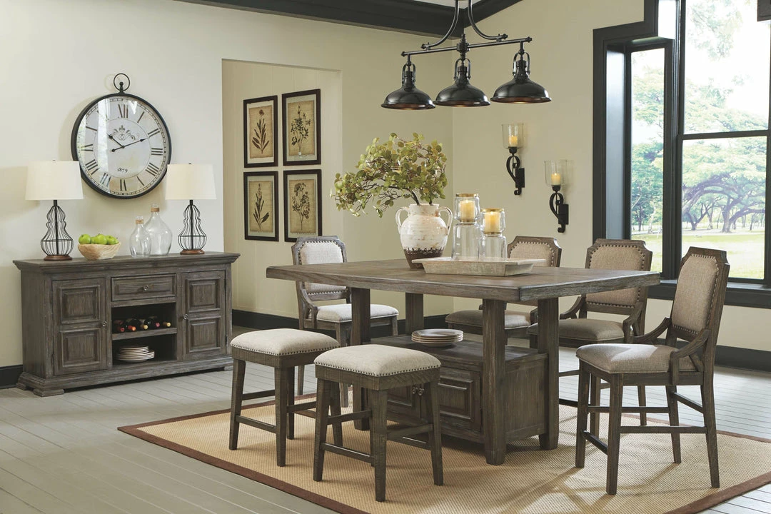 Discount 💯 Ashley Furniture Tables Wyndahl - Rustic Brown - Rect Counter Table W/storage 🎉 16 Ashley Furniture Tables Wyndahl - Rustic Brown - Rect Counter Table W/storage