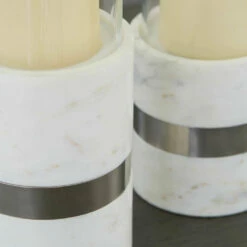 Deals 🌟 Ashley Furniture Gracelyn - White/silver Finish - Candle Holder Set (2/cn) Table Decor ⌛ 7 Ashley Furniture Gracelyn - White/silver Finish - Candle Holder Set (2/cn) Table Decor