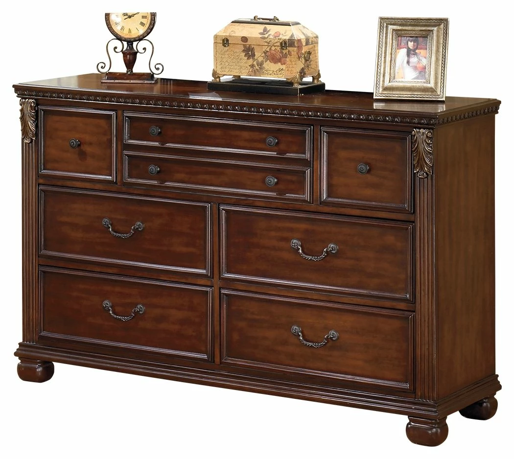 Best deal ๐ Ashley Furniture Leahlyn - Warm Ultimate Best In Class ๐ Dresser, Mirror ๐ Dressers ๐ 3 Ashley Furniture Leahlyn - Warm Ultimate Best In Class Dresser, Mirror Dressers