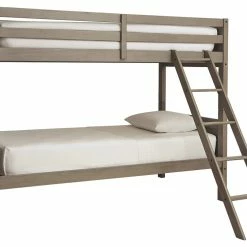 Ashley Furniture Lettner - Light Gray - Twin/twin Bunk Bed W/ladder Beds
