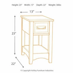Best Pirce 🔥 Ashley Furniture Breegin - Brown - Chair Side End Table - Medium Tables ✨ 27 Ashley Furniture Breegin - Brown - Chair Side End Table - Medium Tables