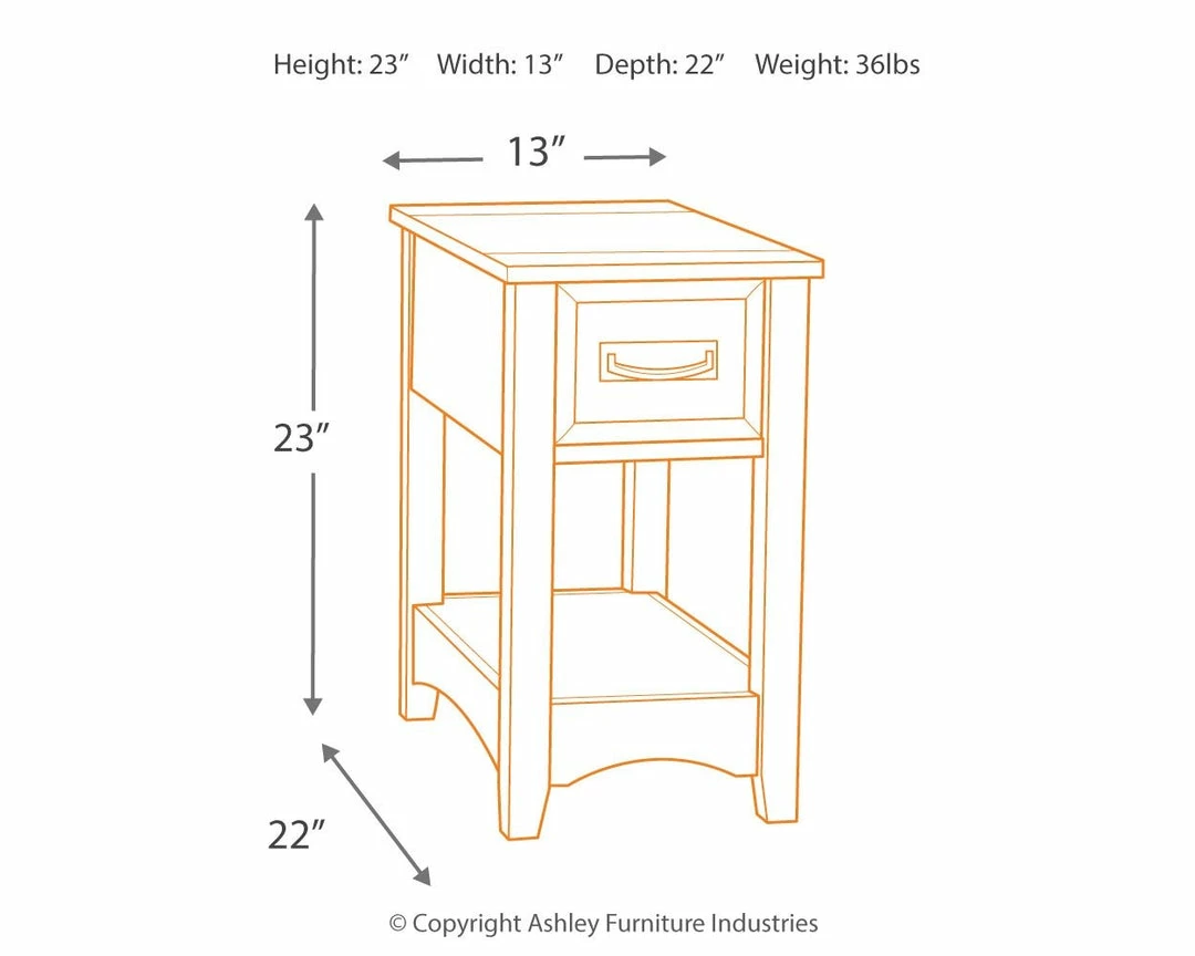 Best Pirce 🔥 Ashley Furniture Breegin - Brown - Chair Side End Table - Medium Tables ✨ 13 Ashley Furniture Breegin - Brown - Chair Side End Table - Medium Tables