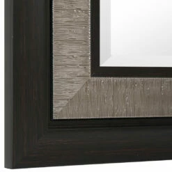 Uttermost Chamberlain Silver & Ebony Mirror