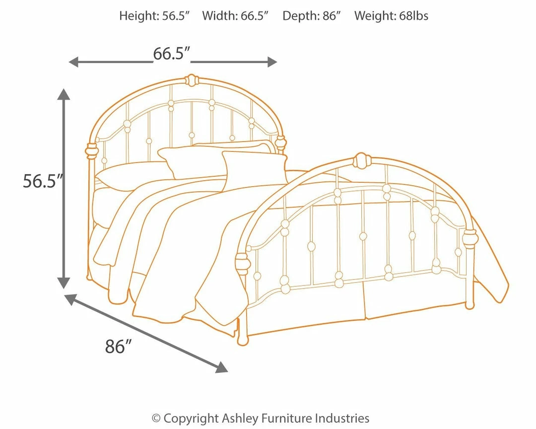Outlet 🎁 Ashley Furniture Nashburg - Bronze Finish - Metal HDBD/FTBD/Rails Beds 🎁 7 Ashley Furniture Nashburg - Bronze Finish - Metal HDBD/FTBD/Rails Beds