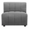 Moe's Home Collection Lyric Slipper Chair Grey Chairs