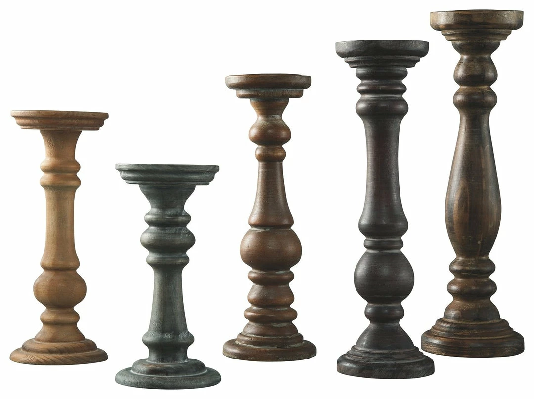 Cheapest ๐ Ashley Furniture Table Decor Carston - Brown - Candle Holder Set (5/cn) ๐ 3 Ashley Furniture Table Decor Carston - Brown - Candle Holder Set (5/cn)