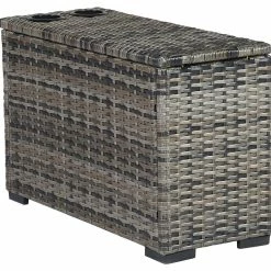 Signature Design By Ashley® Harbor Court - Gray - Console With Drink Holders