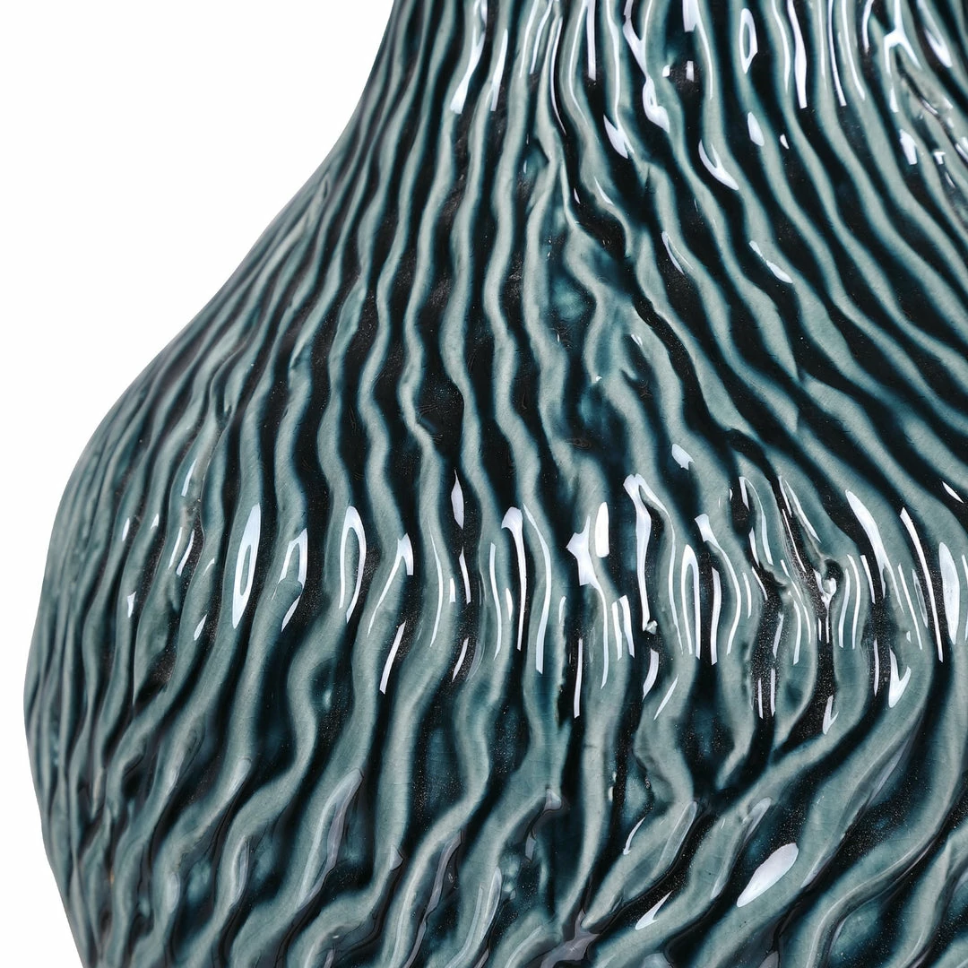 Best Pirce 🧨 Uttermost Almera Dark Teal Bottles, S/2 Table Decor ⭐ 4 Uttermost Almera Dark Teal Bottles, S/2 Table Decor