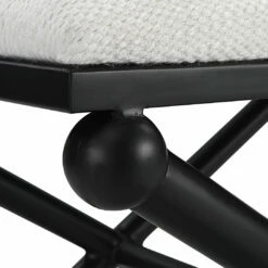 Uttermost Andrews White Small Bench Benches