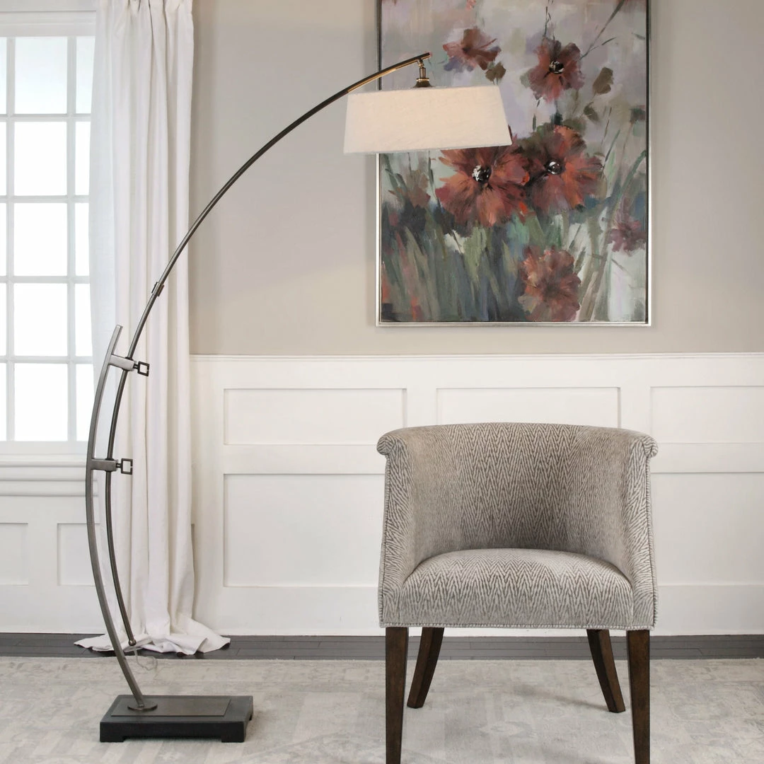 Discount ๐ Uttermost Calogero Bronze Arc Floor Lamp ๐ 5 Uttermost Calogero Bronze Arc Floor Lamp
