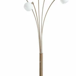 Ashley Furniture Taliya - Champagne/white - Metal Arc Lamp (1/cn) Accessories