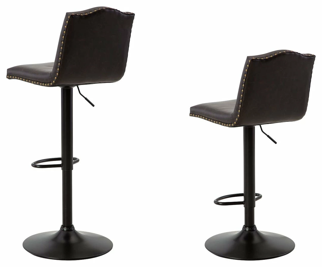 Best Sale ⌛ Signature Design By Ashley® Gaddison - Brown/black - Tall Uph Swivel Barstool(2/cn) Stools ✨ 4 Signature Design By Ashley® Gaddison - Brown/black - Tall Uph Swivel Barstool(2/cn) Stools