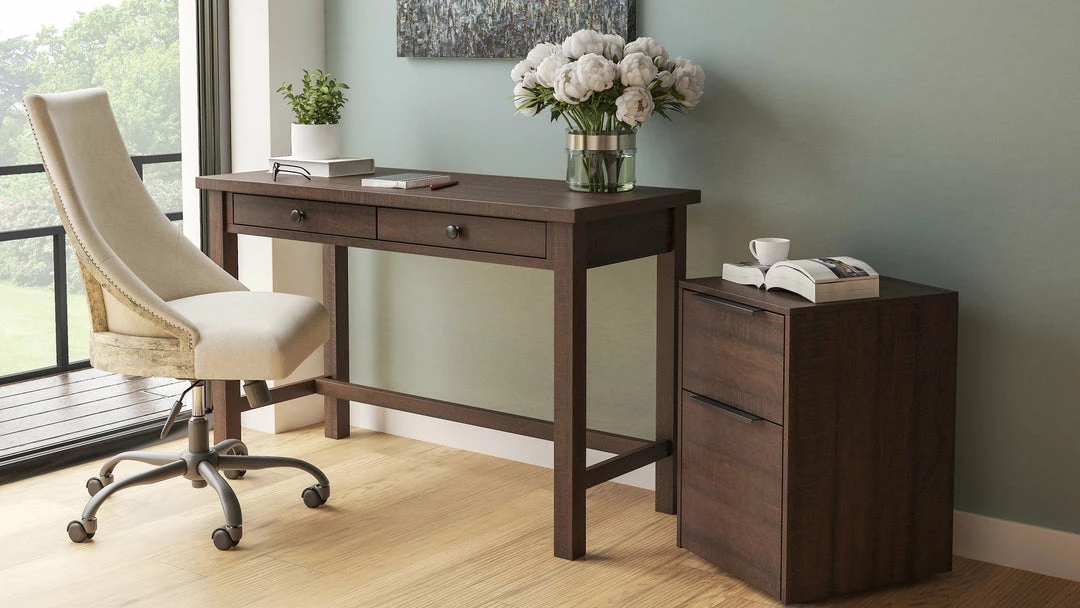 Promo 🥰 Ashley Furniture Camiburg - Warm Brown - Home Office Desk - Standalone Desks 🔥 7 Ashley Furniture Camiburg - Warm Brown - Home Office Desk - Standalone Desks