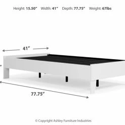Ashley Furniture Piperton - White - Twin Platform Bed