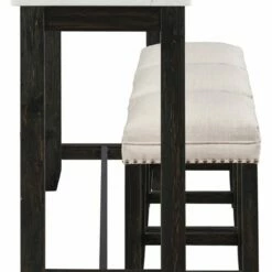 Ashley Furniture Dining Room Sets Anchorville - Dark Brown/white - Rect Drm Counter Tbl Set(4/cn)