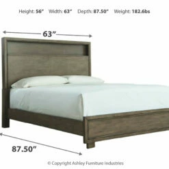 Signature Design By Ashley® Arnett - Gray - Dresser, Mirror, Bookcase Bed