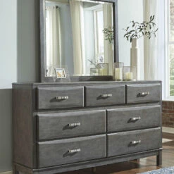 Ashley Furniture Caitbrook - Gray - Dresser, Mirror Dressers