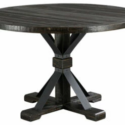 Ashley Furniture Broshound - Dark Brown - Round Dining Room Table Tables