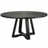 Tables Uttermost Gidran Round Black Dining Table