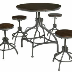 Ashley Furniture Dining Room Sets Odium - Brown - Drm Counter Table Set (5/cn)