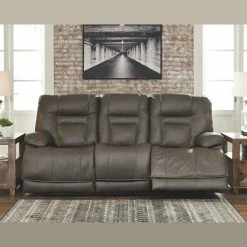 Ashley Furniture Wurstrow - PWR REC Sofa With ADJ Headrest Reclining Furniture