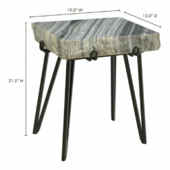 Moe's Home Collection Alpert Accent Table Grey