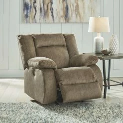 Ashley Furniture Burkner - Mocha - Power Rocker Recliner Reclining Furniture