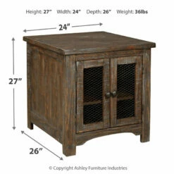 Hot Sale 🧨 Ashley Furniture Tables Danell - Brown - Rectangular End Table 🧨 14 Ashley Furniture Tables Danell - Brown - Rectangular End Table