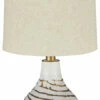 Ashley Furniture Aleela - White/gold Finish - Metal Table Lamp (1/cn) Accessories
