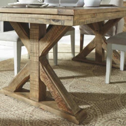 New 🧨 Ashley Furniture Grindleburg - Light Brown - Rectangular Dining Room Table 🎁 10 Ashley Furniture Grindleburg - Light Brown - Rectangular Dining Room Table