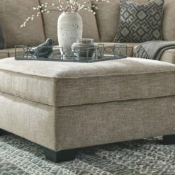 Ashley Furniture Ottomans Bovarian - Stone - Ottoman With Storage