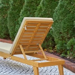 Ashley Furniture Byron - Light Brown - Chaise Lounge With Cushion