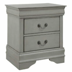 Ashley Furniture Kordasky - Gray - Two Drawer Night Stand