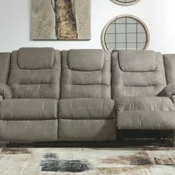 Ashley Furniture Mccade - Cobblestone - Reclining Sofa Reclining Furniture