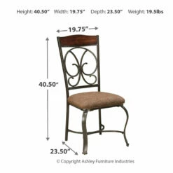 Cheapest 🤩 Ashley Furniture Glambrey - Dark Brown - Dining Uph Side Chair (4/cn) Chairs ✔️ 22 Ashley Furniture Glambrey - Dark Brown - Dining Uph Side Chair (4/cn) Chairs