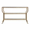 Tables Uttermost Deline Gold Console Table