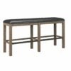 Emerald Home Benton 60" Bar Height Bench Brown / Dark Benches