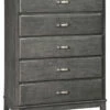 Ashley Furniture Caitbrook - Gray - Five Drawer Chest Chests