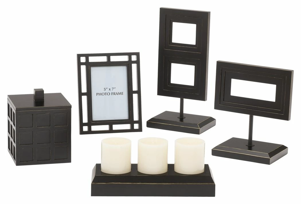 Brand new ๐ Ashley Furniture Deidra - Black - Accessory Set (5/cn) ๐ 3 Ashley Furniture Deidra - Black - Accessory Set (5/cn)